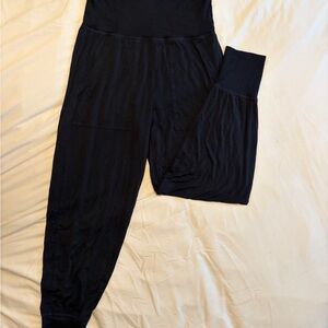aerie Black High-Waist Jogger Pants